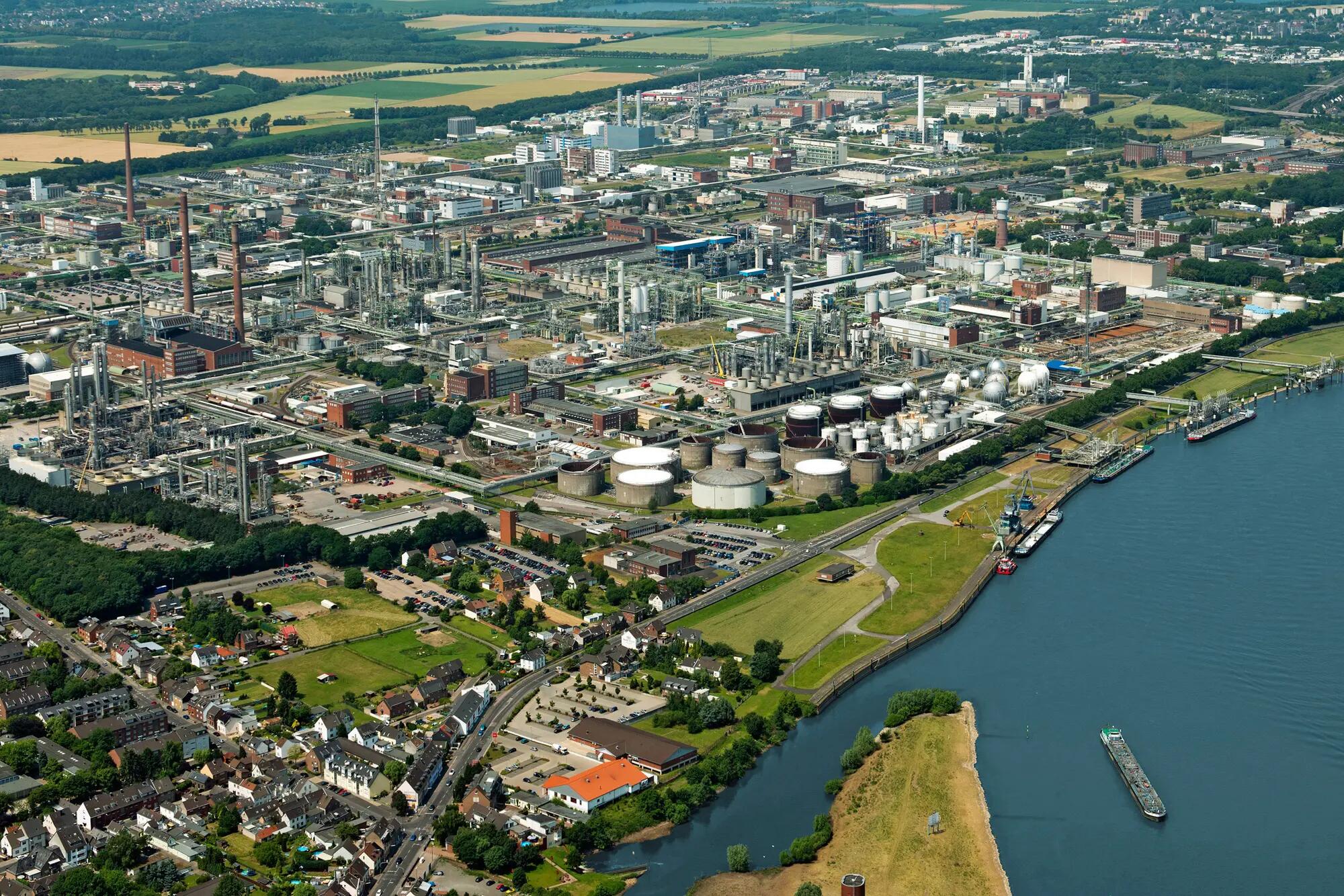 Aerial photo Chempark Dormagen