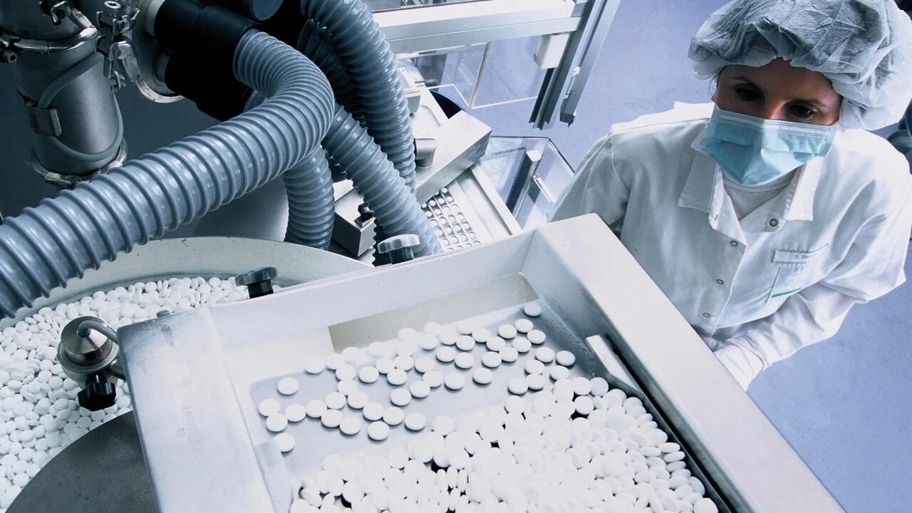 Aspirin production in Bitterfeld