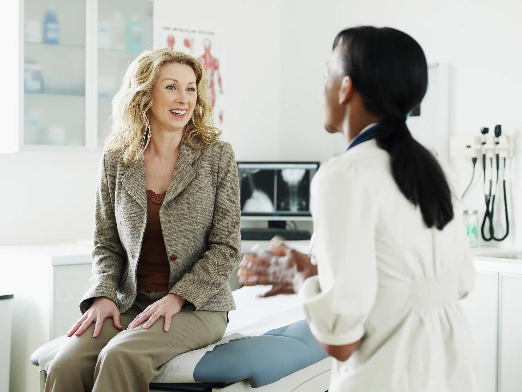 Doctor patient doctors office